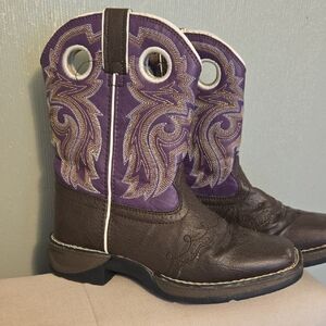 Durango Brown And Purple Slip On 8" Boots